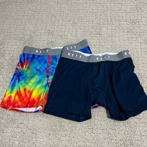 Neff Colorful Tie-Dye and Dark Blue Boxer Briefs